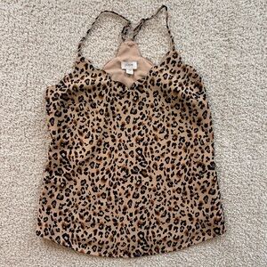 J. Crew Brown Leopard Camisole